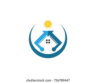 Real estate logo design template