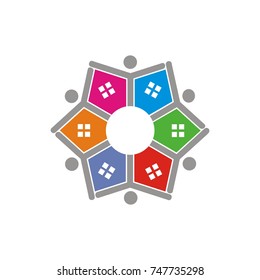 Real estate logo design template vector