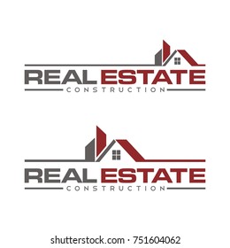 Real Estate logo design template vector