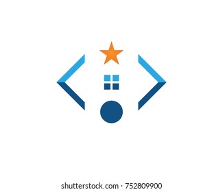 Real estate logo design template