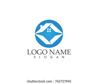 Real estate logo design template