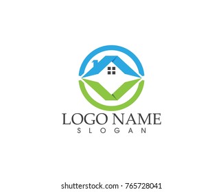 Real estate logo design template