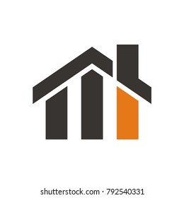 Real estate logo design template vector illustration