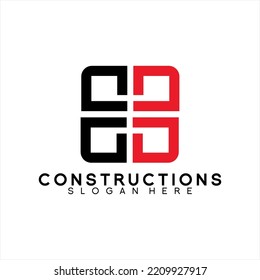 Real Estate logo design with unique window symbol concept.