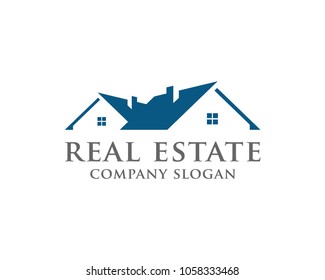 Real Estate Logo Design Vector Template