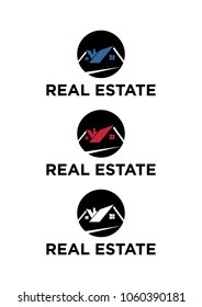 Real estate logo design vector