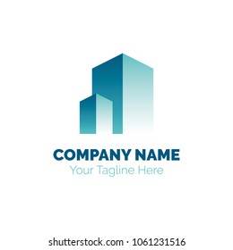 Real Estate Logo design vector template. Building Construction Development Logotype concept icon.