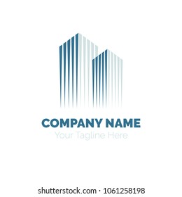Real Estate Logo design vector template. Building Construction Development Logotype concept icon.