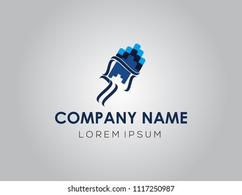 real estate logo design vector element