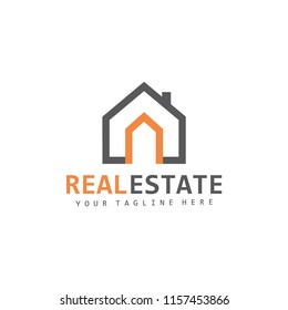 real estate logo design vector template