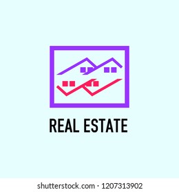 real estate logo design vector