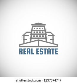 Real Estate Logo Design. Vector illustration