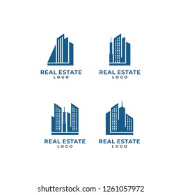 Real Estate logo design vector template