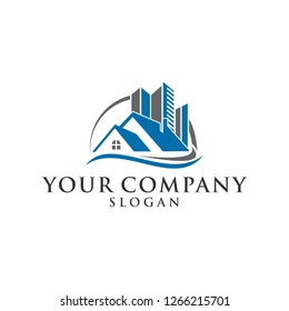 Real estate logo design vector download