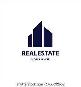 real estate logo design, vector illustration