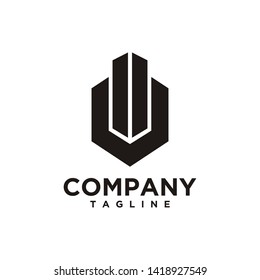 Real estate logo design vector