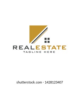 Real Estate Logo Design Vector Illustration