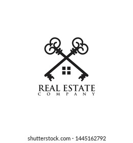 Real estate logo design vector template