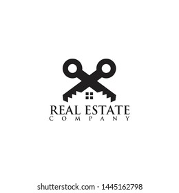 Real estate logo design vector template