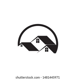 Real Estate Logo Design Vector Illustration
