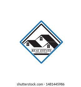 Real Estate Logo Design Vector Illustration
