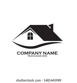 Real Estate Logo Design Vector Illustration

