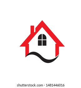 Real Estate Logo Design Vector Illustration
