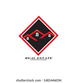 Real Estate Logo Design Vector Illustration
