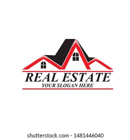 Real Estate Logo Design Vector Illustration
