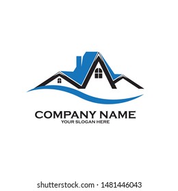 Real Estate Logo Design Vector Illustration
