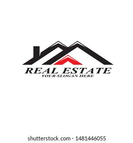 Real Estate Logo Design Vector Illustration
