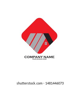 Real Estate Logo Design Vector Illustration
