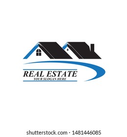 Real Estate Logo Design Vector Illustration
