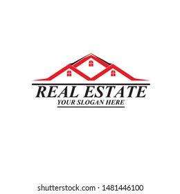 Real Estate Logo Design Vector Illustration
