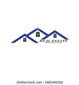 Real Estate Logo Design Vector Illustration
