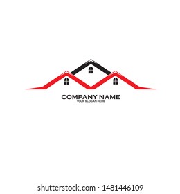 Real Estate Logo Design Vector Illustration
