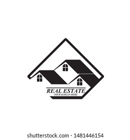 Real Estate Logo Design Vector Illustration
