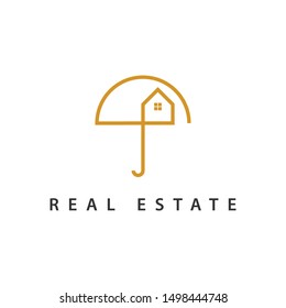 Real estate logo design. Vector illustration