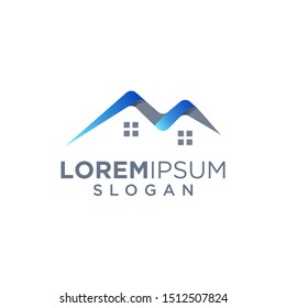 real estate logo design vector