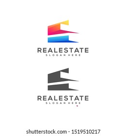 real estate logo design vector illustration