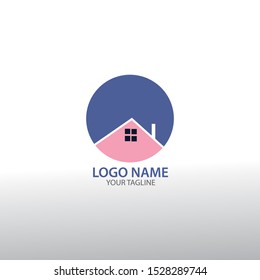 Real estate logo design - vector