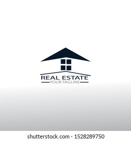 Real estate logo design - vector