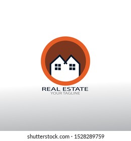Real estate logo design - vector
