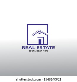 real estate logo design - vector