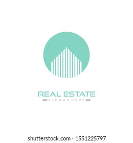 real estate logo design vector