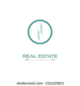 real estate logo design vector