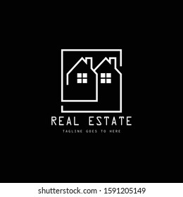 real estate logo design vector