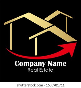 Real Estate Logo Design. Vector Illustration