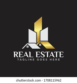 Real Estate Logo Design Vector