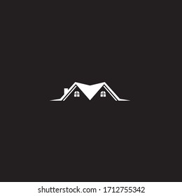 Real estate logo design vector , roof logo design